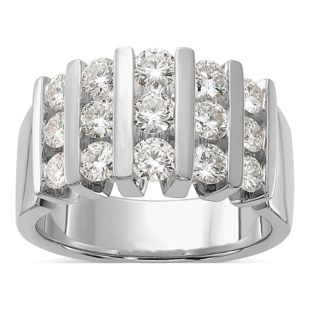 Men's 14K White Gold 1 1/2 ct tw Lab-Grown Diamond Fashion Ring