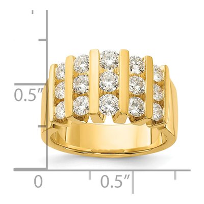 Men's 14K Yellow Gold 1 1/2 ct tw Lab-Grown Diamond Fashion Ring – view 7