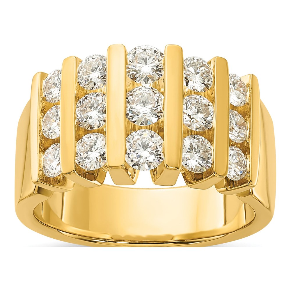 Men's 14K Yellow Gold 1 1/2 ct tw Lab-Grown Diamond Fashion Ring