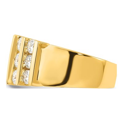 Men's 14K Yellow Gold 2 ct tw Lab-Grown Diamond Fashion Ring – view 5