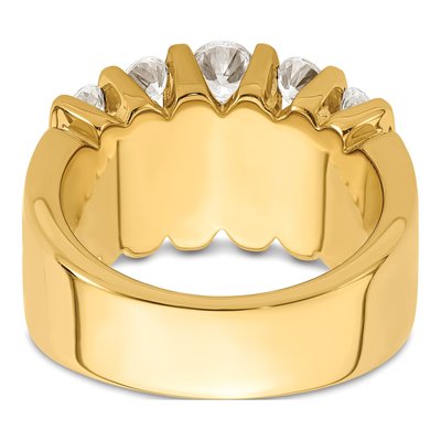 Men's 14K Yellow Gold 2 ct tw Lab-Grown Diamond Fashion Ring – view 7