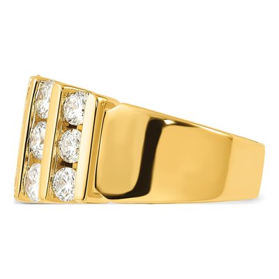 Men's 14K Yellow Gold 3 ct tw Lab-Grown Diamond Fashion Ring – view 4