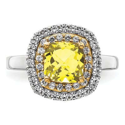 14K Two-Tone Gold 1/2 ct tw Lab-Grown Diamond Fashion Ring – view 3