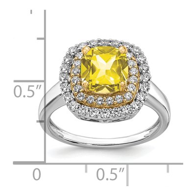 14K Two-Tone Gold 1/2 ct tw Lab-Grown Diamond Fashion Ring – view 4
