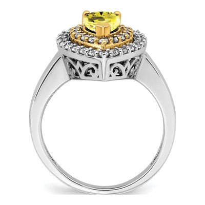 14K Two-Tone Gold 1/2 ct tw Lab-Grown Diamond Fashion Ring – view 2