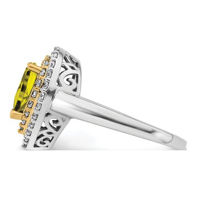 14K Two-Tone Gold 1/2 ct tw Lab-Grown Diamond Fashion Ring – view 3