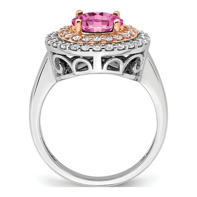 14K Two-Tone Gold 5/8 ct tw Lab-Grown Diamond Ring – view 2