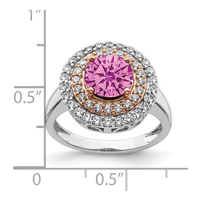 14K Two-Tone Gold 5/8 ct tw Lab-Grown Diamond Ring – view 3