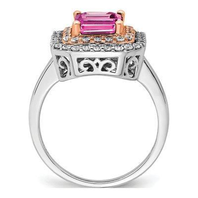 14K Two-Tone Gold 5/8 ct tw Lab-Grown Diamond Ring – view 3