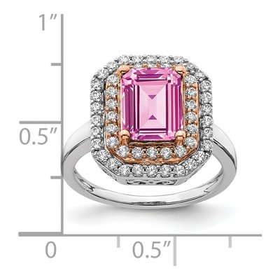 14K Two-Tone Gold 5/8 ct tw Lab-Grown Diamond Ring – view 4