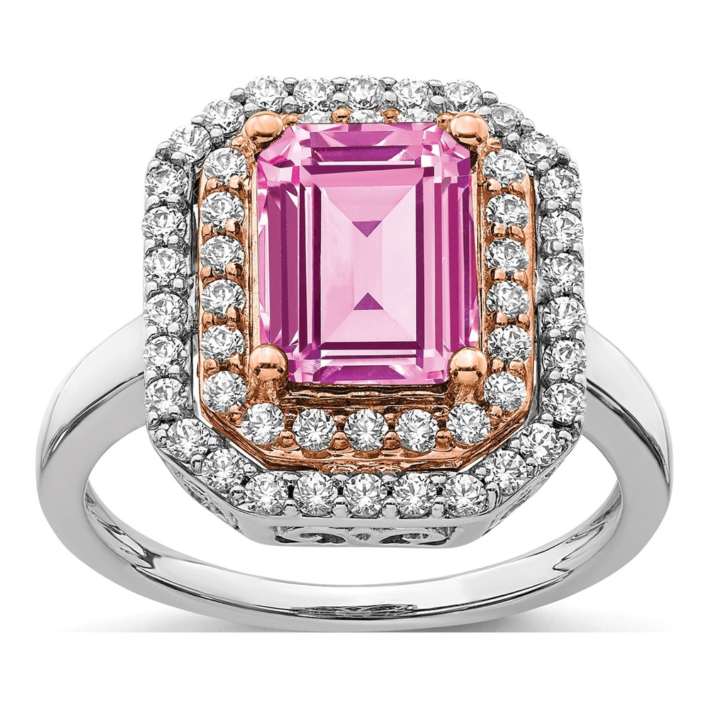 14K Two-Tone Gold 5/8 ct tw Lab-Grown Diamond Ring