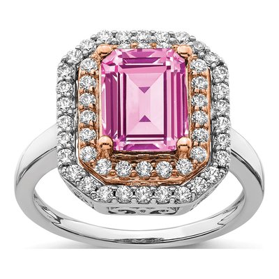 14K Two-Tone Gold 5/8 ct tw Lab-Grown Diamond Ring