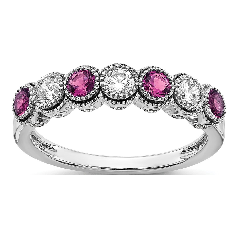 14K White Gold 1/2 ct tw Lab-Grown Diamond Ring