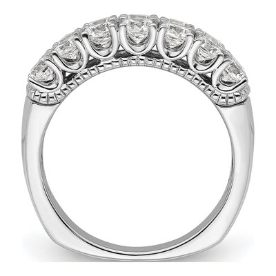 14K White Gold 1 5/8 ct tw Lab-Grown Diamond Double Row Ring – view 2
