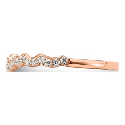 14K Rose Gold 1/5 ct tw Lab-Grown Diamond Wedding Band – view 4