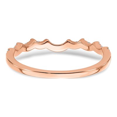 14K Rose Gold 1/5 ct tw Lab-Grown Diamond Wedding Band – view 6