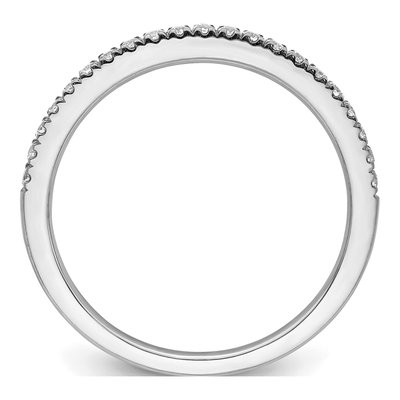 14K White Gold 1/5 ct tw Diamond Wedding Band – view 2