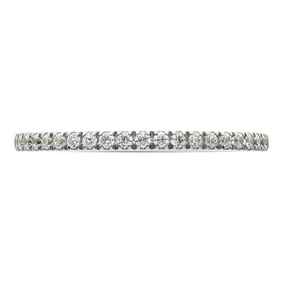 14K White Gold 1/5 ct tw Diamond Wedding Band – view 4