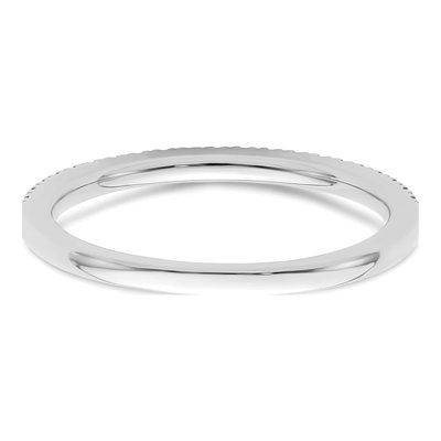 14K White Gold 1/5 ct tw Diamond Wedding Band – view 5