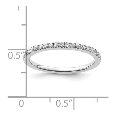14K White Gold 1/4 ct tw Lab-Grown Diamond Wedding Band – view 8