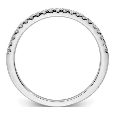 14K White Gold 1/5 ct tw Diamond Wedding Band – view 3