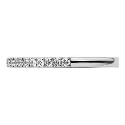 14K White Gold 1/5 ct tw Diamond Wedding Band – view 4