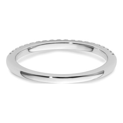 14K White Gold 1/5 ct tw Diamond Wedding Band – view 6