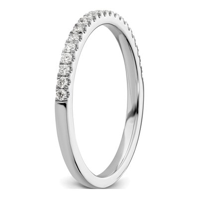 14K White Gold 1/5 ct tw Diamond Wedding Band – view 7