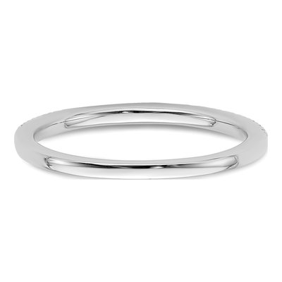 14K White Gold 1/4 ct tw Diamond Wedding Band – view 6
