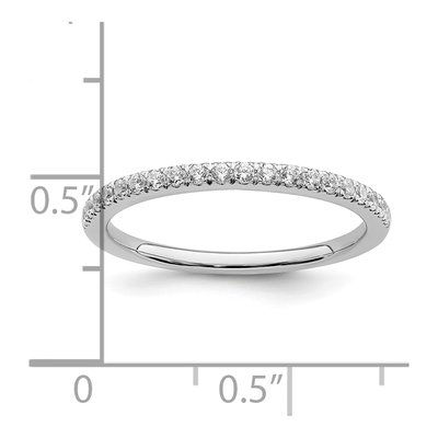 14K White Gold 1/4 ct tw Diamond Wedding Band – view 8