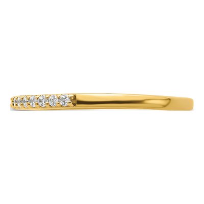 14K Yellow Gold 1/6 ct tw Diamond Wedding Band – view 3
