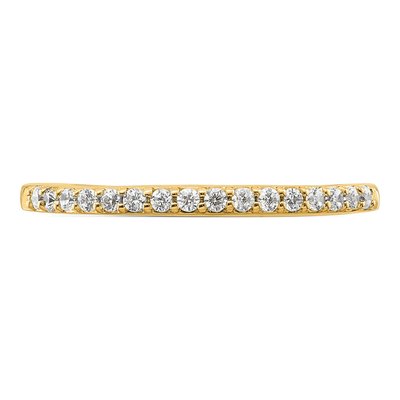14K Yellow Gold 1/6 ct tw Diamond Wedding Band – view 4