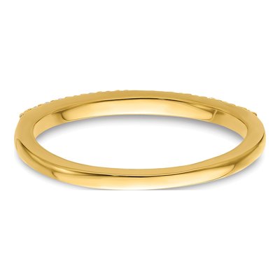 14K Yellow Gold 1/6 ct tw Diamond Wedding Band – view 5