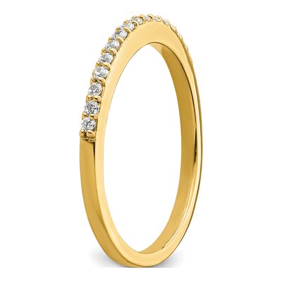 14K Yellow Gold 1/6 ct tw Diamond Wedding Band – view 6
