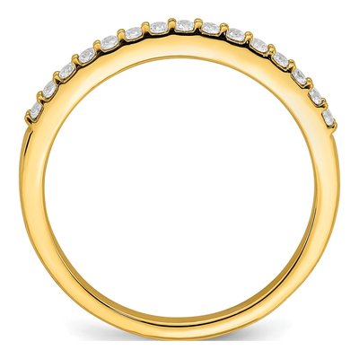 14K Yellow Gold 1/5 ct tw Diamond Wedding Band – view 2