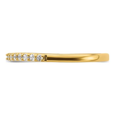 14K Yellow Gold 1/5 ct tw Diamond Wedding Band – view 3