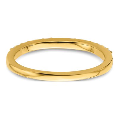 14K Yellow Gold 1/5 ct tw Diamond Wedding Band – view 5