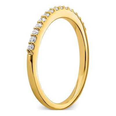 14K Yellow Gold 1/5 ct tw Diamond Wedding Band – view 6