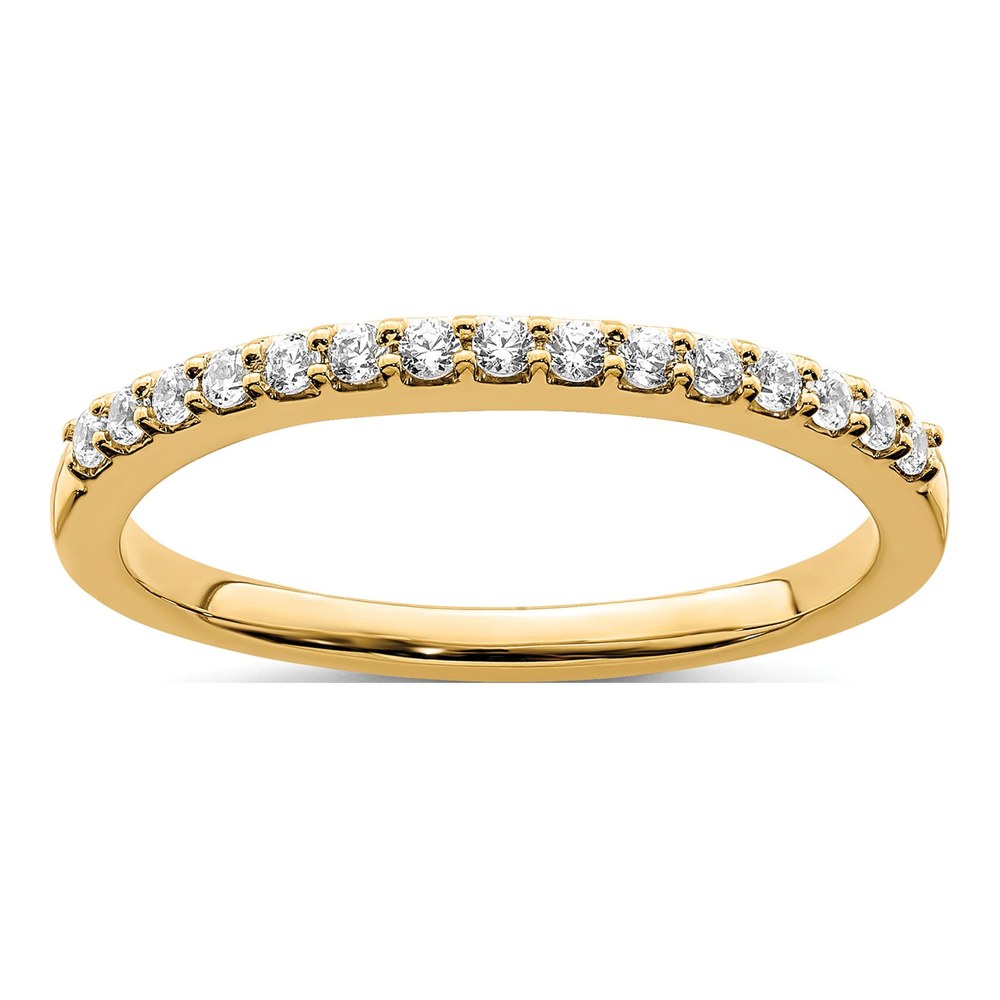 14K Yellow Gold 1/5 ct tw Diamond Wedding Band