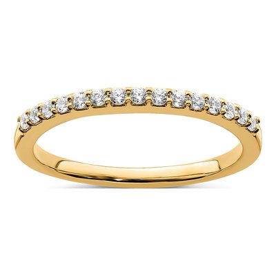 14K Yellow Gold 1/5 ct tw Diamond Wedding Band