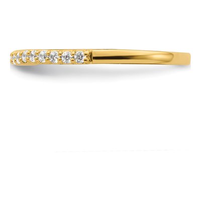 14K Yellow Gold 1/5 ct tw Lab-Grown Diamond Wedding Band – view 3
