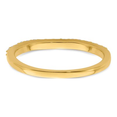 14K Yellow Gold 1/5 ct tw Lab-Grown Diamond Wedding Band – view 5