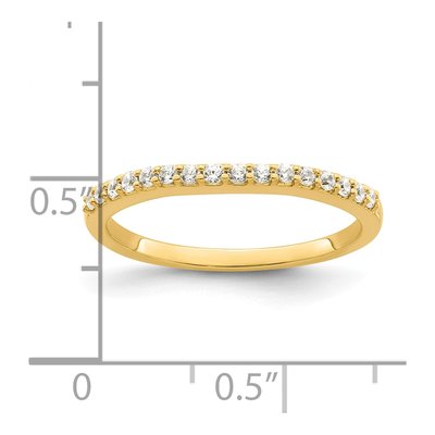 14K Yellow Gold 1/5 ct tw Lab-Grown Diamond Wedding Band – view 8