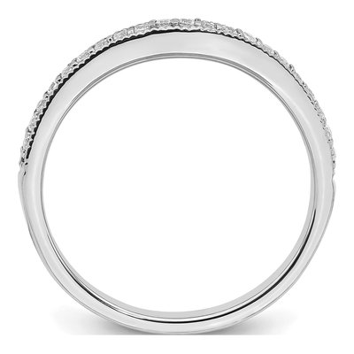 14K White Gold 1/7 ct tw Diamond Wedding Band – view 2