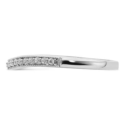 14K White Gold 1/7 ct tw Diamond Wedding Band – view 3