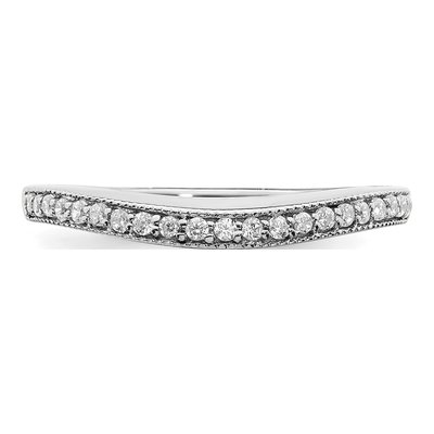 14K White Gold 1/7 ct tw Diamond Wedding Band – view 4