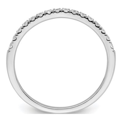 14K White Gold Lab-Grown Diamond Wedding Band Set of 2 – view 2