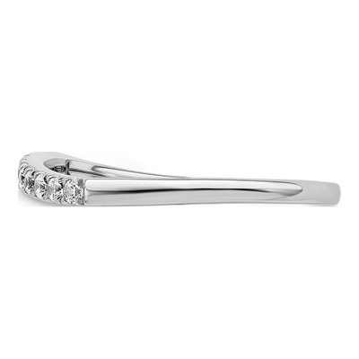14K White Gold Lab-Grown Diamond Wedding Band Set of 2 – view 3