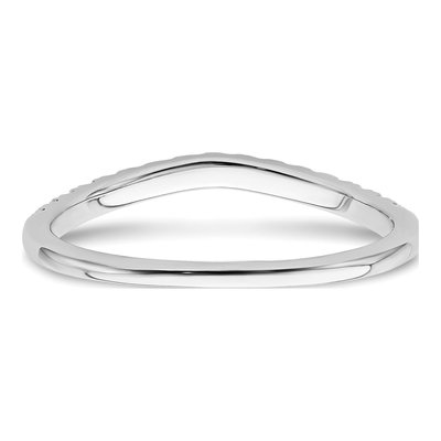 14K White Gold Lab-Grown Diamond Wedding Band Set of 2 – view 6