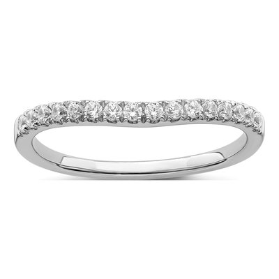 14K White Gold Lab-Grown Diamond Wedding Band Set – view 5